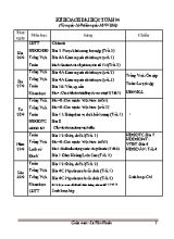 Kế hoạch bài học tuần 4 lớp 4 - Năm học 2016-2017 - Lê Văn Hoàn